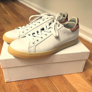 IRO Prissy suede-trimmed leather fashion sneakers